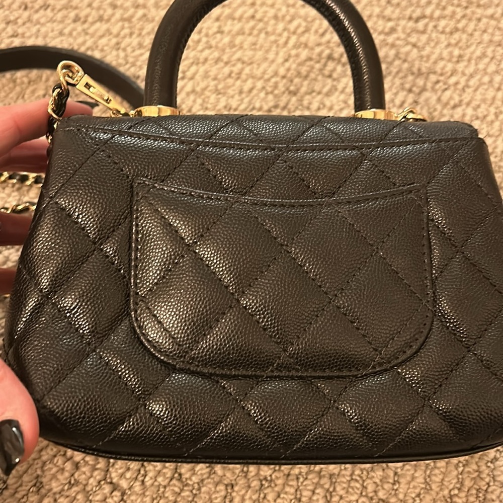 Chanel Black Quilted Caviar Extra Mini Coco Handle TPM Gold Hardware, 2021 - Picture 8 of 15